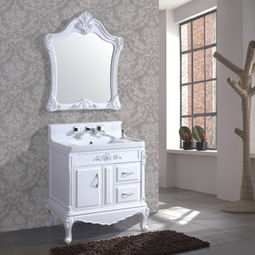 欧式新款玉石浴柜 开启简欧落地浴室柜的优雅卫浴体验